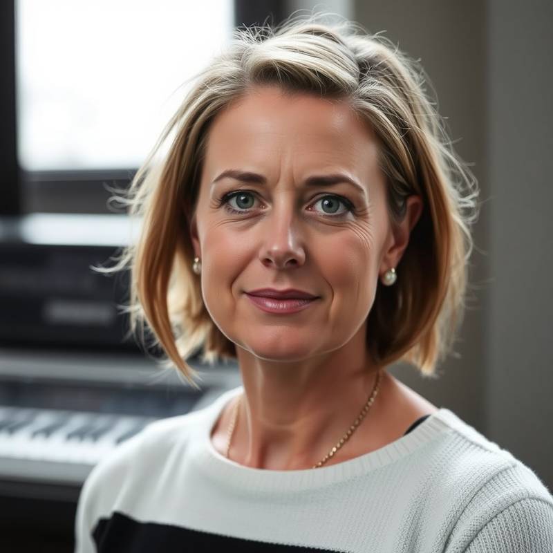 Portræt af Astrid Nielsen, musikproducer og instruktør