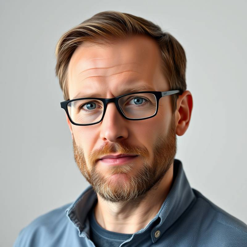 Portræt af Lars Jensen, lydtekniker og instruktør