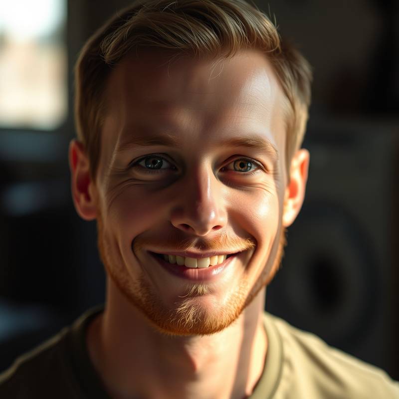 Portræt af Rasmus Sørensen, tidligere kursist